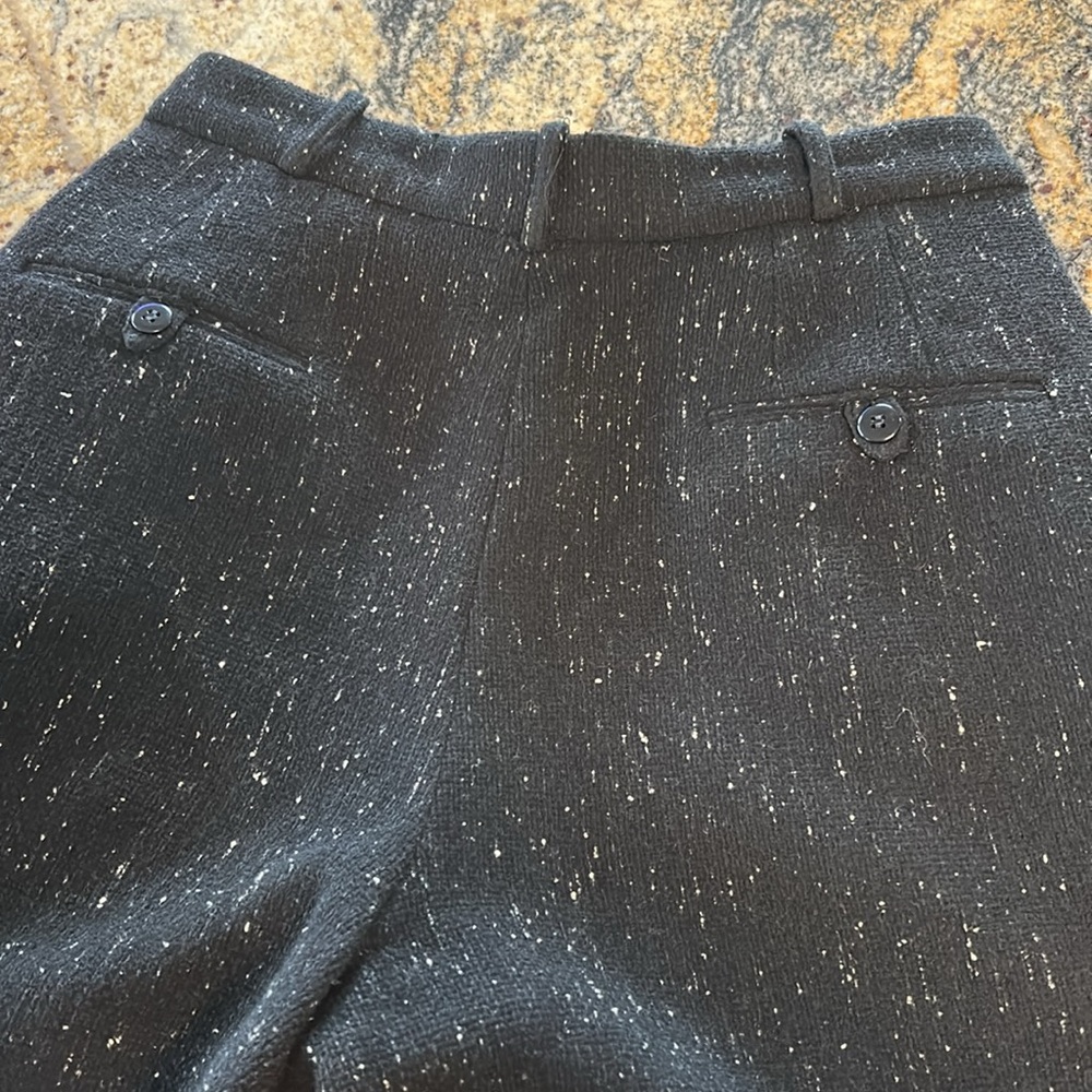 80’s Donna Karan high waisted wool wide leg trousers with matching hat - Picture 12 of 16